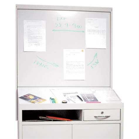 Nástavec pro skříňku s pultem, magnetický a popisovatelný - Kovona Lysa nad Labem - obrázek4