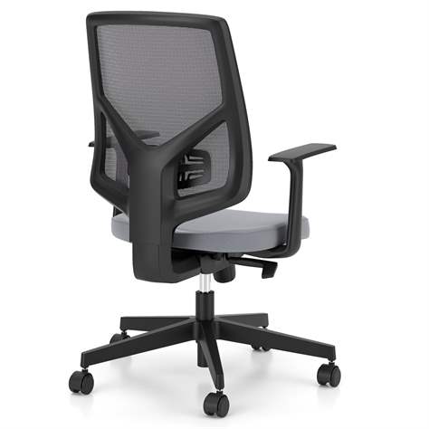 Bürodrehstuhl NEXTER, Netz-Rückenlehne, Sitzbezug dunkelgrau, Rahmenkonstruktion schwarz - Nowy Styl Group - Bild2