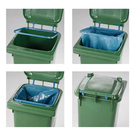 Müllsackhalterung aus Metall, für 240 l Großmülltonne - Bild2