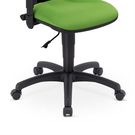 Bürodrehstuhl WEBST@R, Stoffbezug Sempre, Farbe rot, Rahmenkonstruktion schwarz - Nowy Styl Group - Bild2