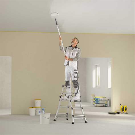 Die Alu-Teleskop-Doppelstufenleiter, Plattformhöhe max. 1,43 m - Bild5