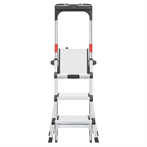 Die Alu-Teleskop-Stehleiter, Plattformhöhe max. 1,09 m - Bild4