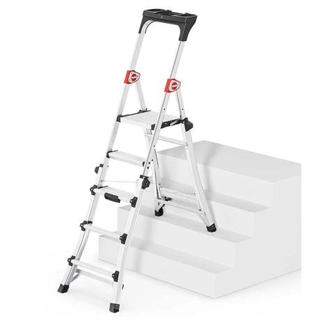 Die Alu-Teleskop-Stehleiter, Plattformhöhe max. 1,09 m - Bild5