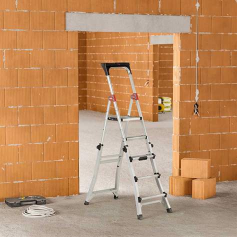 Die Alu-Teleskop-Stehleiter, Plattformhöhe max. 1,09 m - Bild6