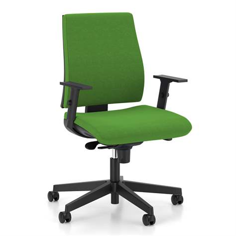 Bürodrehstuhl INTRATA, Stoffbezug Sempre, Hellgrün, Rahmenkonstruktion schwarz - Nowy Styl Group