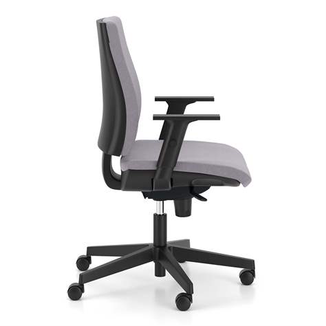 Bürodrehstuhl INTRATA, Stoffbezug Sempre, Dunkelgrau, Rahmenkonstruktion schwarz - Nowy Styl Group - Bild3