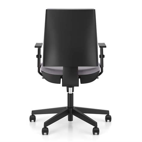 Bürodrehstuhl INTRATA, Stoffbezug Sempre, Dunkelgrau, Rahmenkonstruktion schwarz - Nowy Styl Group - Bild5