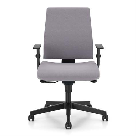 Bürodrehstuhl INTRATA, Stoffbezug Sempre, Dunkelgrau, Rahmenkonstruktion schwarz - Nowy Styl Group - Bild6