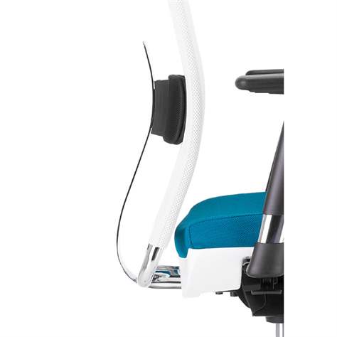 Bürodrehstuhl INTRATA, Netz-Rückenlehne, Sitzbezug rot, Rahmenkonstruktion schwarz - Nowy Styl Group - Bild6