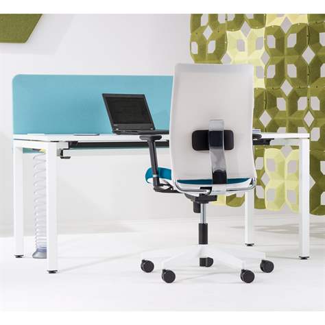 Bürodrehstuhl INTRATA, Netz-Rückenlehne, Sitzbezug rot, Rahmenkonstruktion schwarz - Nowy Styl Group - Bild8