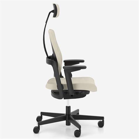 Ergonomischer Bürostuhl XILIUM DUO-BACK mit Kopfstütze und 4D Armlehnen, ergonomisch, Stoffbezug ERA, Farbe Schwarz, Konstruktion schwarz - Nowy Styl Group - Bild4