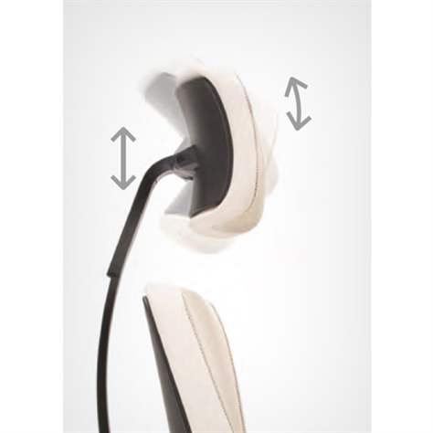 Ergonomischer Bürostuhl XILIUM DUO-BACK mit Kopfstütze und 4D Armlehnen, ergonomisch, Stoffbezug ERA, Farbe Schwarz, Konstruktion schwarz - Nowy Styl Group - Bild13