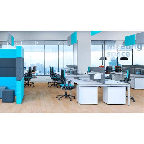 Ergonomischer Bürostuhl XILIUM X-MOVE mit 4D Armlehnen, ergonomisch, Stoffbezug ERA, Farbe Schwarz, Fußkreuz aus poliertem Aluminium - Nowy Styl Group - Bild7