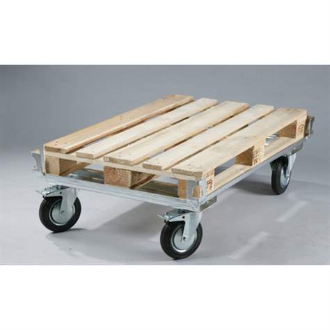 Paletten-Fahrgestelle, 1220 x 820 mm, Höhe 280 mm, Tragfähigkeit 500 kg, verzinkt