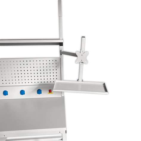 Monitor- und Tastaturhalterung (VESA), verstellbar, Farbe RAL7035 - Kovona Lysa nad Labem - Bild3