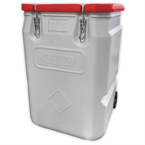 Mobil-Box, Volumen 250 l, mit Gefahrgut-Zulassung - CEMO GmbH