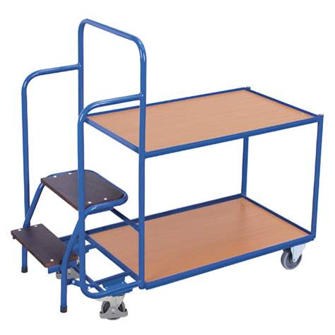 Kommissionierwagen VARIOfit mit 2 Böden 1000 x 600 mm, Höhe 1320 mm - Cordes