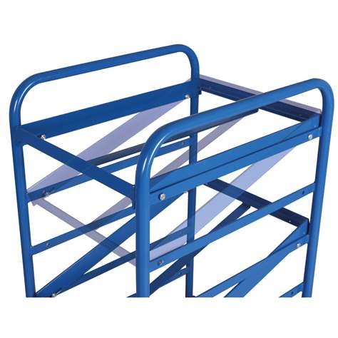 Regalwagen VARIOfit für EURO-Behälter, 3 Etagen, Ladeflächen aus Holzwerkstoffplatten, Ladefläche 825x610 mm - Cordes - Bild2