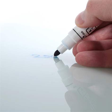 Glassboard, beschreibbar, Farbe weiß 900 x 600 mm - Bild2