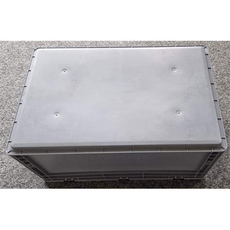 Eurobehälter geschlossen, grau, 400 x 300 x 220 mm - Bild2