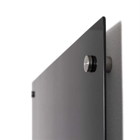 Glassboard, beschreibbar, Farbe schwarz 900 x 600 mm - Bild2