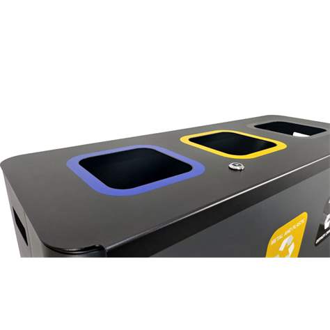 EKO STAR STATION - sestava na tříděný odpad, objem 3 x 60 l - EMPORO
