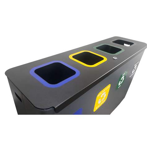 EKO STAR STATION - Sammelstation für Abfalltrennung, Volumen 4 x 60 l - Alda S.A. - Bild6