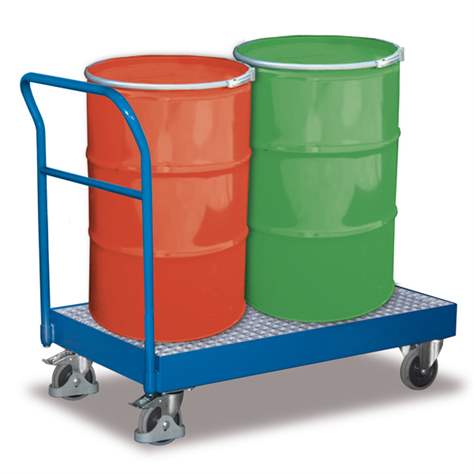 Vozík VARIOfit se záchytnou vanou, objem 42 l, d x š: 1100x600 mm - Cordes - obrázek2