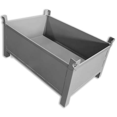 Ohradová paleta kovová, vodotěsná, 1200x800 mm, 1500 kg, na 4 nohách, modrá RAL5010 - obrázek3