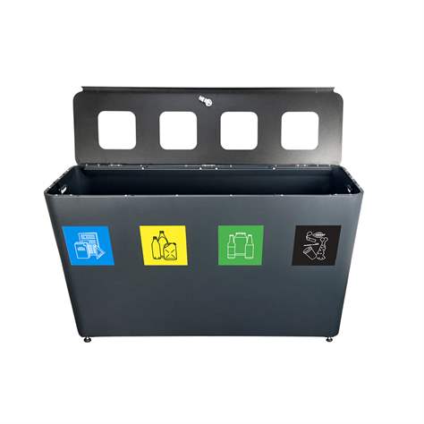 EKO STAR STATION - Sammelstation für Abfalltrennung, Volumen 4 x 60 l - Alda S.A. - Bild7