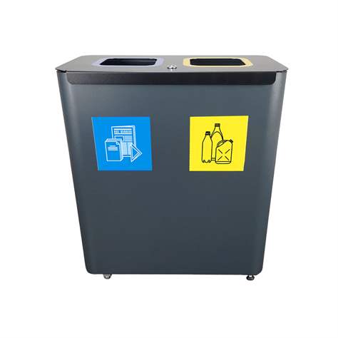 EKO STAR STATION - sestava na tříděný odpad, objem 2 x 60 l - EMPORO