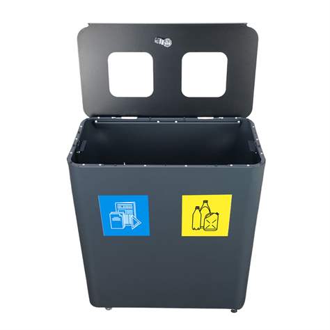 EKO STAR STATION - sestava na tříděný odpad, objem 2 x 60 l - EMPORO