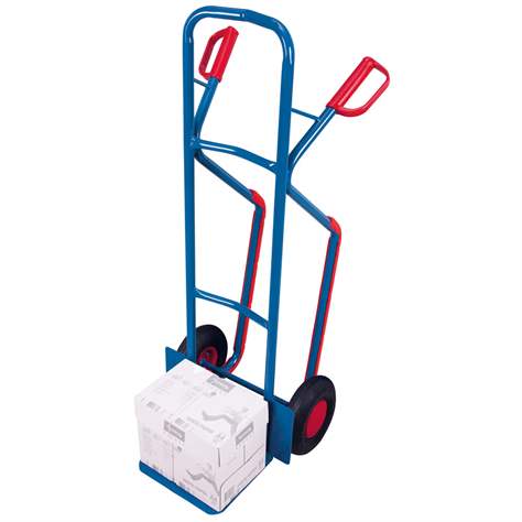 Rudl VARIOfit, ocelový s kluznými ližínami, nosnost 250 kg, lopata 320 x 250 mm, bantamová kola, barva antracit RAL7016 - Cordes - obrázek2