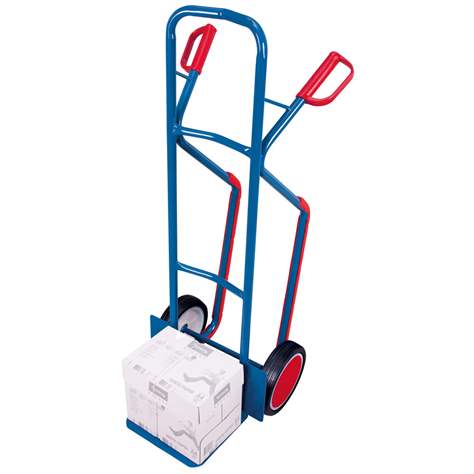 Rudl VARIOfit, ocelový s kluznými ližínami, nosnost 250 kg, lopata 320 x 250 mm, kola z plné gumy, barva antracit RAL7016 - Cordes - obrázek2