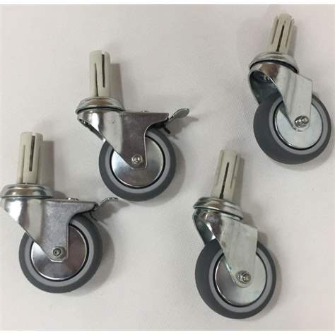 4 Lenkrollen (1 mit Bremse), 80 mm - Bild2