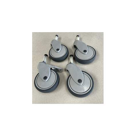 4 Lenkrollen (1 mit Bremse), 130 mm - Bild2