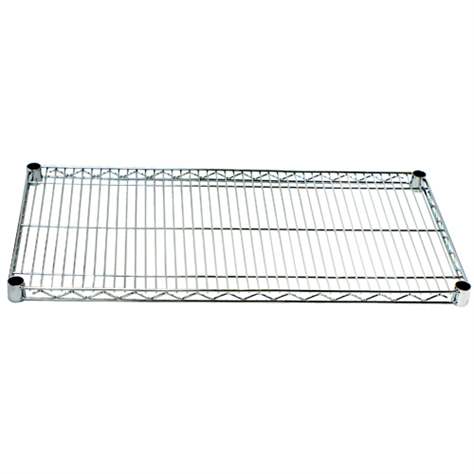 Verchromter Gitterrost-Fachboden 460 x 1220 mm, Traglast 250 kg