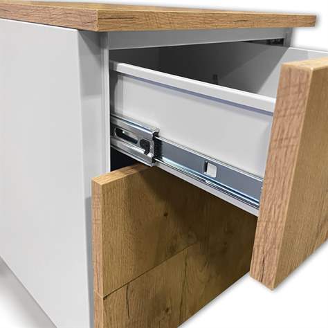 Schubladencontainer STEEL, 3 Schubladen, Lichtgrau RAL7035 - Malow - Bild4