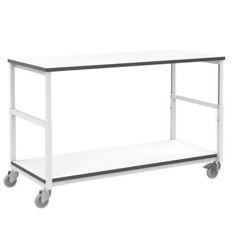 ESD Tischwagen, Ladefläche 1500 x 700 mm, Traglast 150 kg
