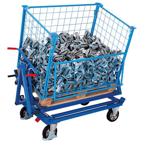 Naklápěcí rám pro paletový podvozek 1200x800 mm, nosnost 500 kg - Cordes - obrázek2