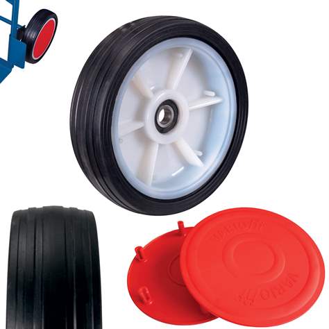 Fasskarre VARIOfit für 120- bis 220-Liter-Kunststofffässer, Traglast 250 kg, Vollgummireifen - Cordes - Bild3