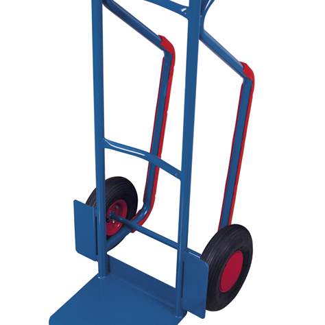 Rudl VARIOfit, ocelový s kluznými ližínami, nosnost 250 kg, lopata 320 x 250 mm, bantamová kola, barva antracit RAL7016 - Cordes - obrázek5