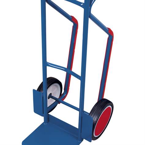 Rudl VARIOfit, ocelový s kluznými ližínami, nosnost 250 kg, lopata 320 x 250 mm, kola z plné gumy, barva antracit RAL7016 - Cordes - obrázek5