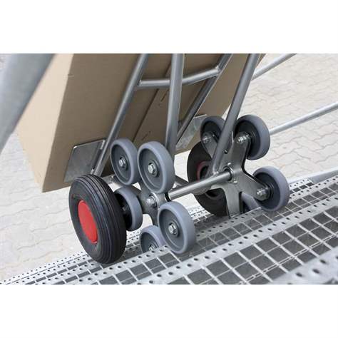 Rudl VARIOfit, hliníkový speciál pro schody a plochu, nosnost 200 kg, lopata 250 x 300 mm, bantamová kola + hvězda - Cordes - obrázek3