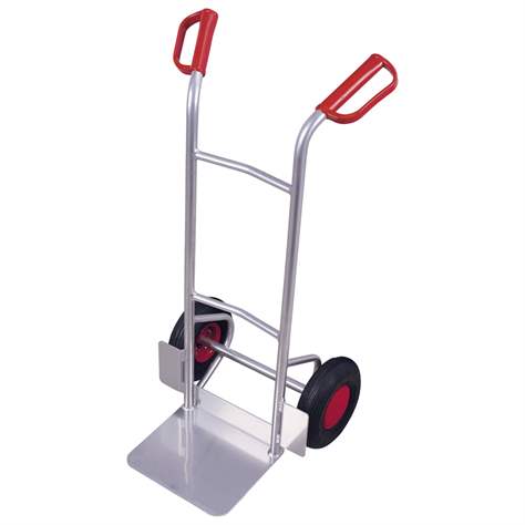 Sackkarre VARIOfit aus Aluminium, Tragfähigkeit 150 kg, Schaufel 320 x 250 mm, Luftbereifung - Cordes