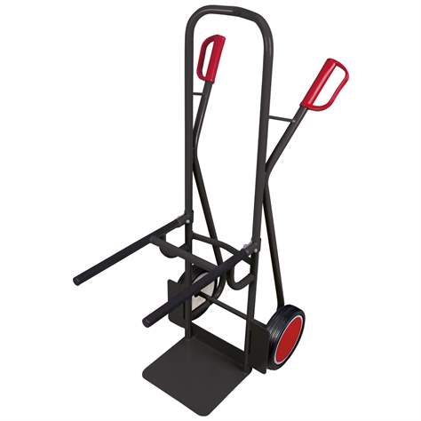 Stuhlkarre VARIOfit, Tragfähigkeit 250 kg, Schaufel 320 x 250 mm, Vollgummibereifung, Farbe Anthrazit RAL7016 - Cordes