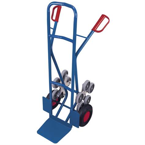 Treppenkarre VARIOfitn, Tragfähigkeit 200 kg, Schaufel 250x300 mm, mit zusätzlicher Luftbereifung - Cordes
