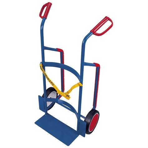 Fasskarre VARIOfit für 120- bis 220-Liter-Kunststofffässer, Traglast 250 kg, Vollgummireifen - Cordes - Bild2