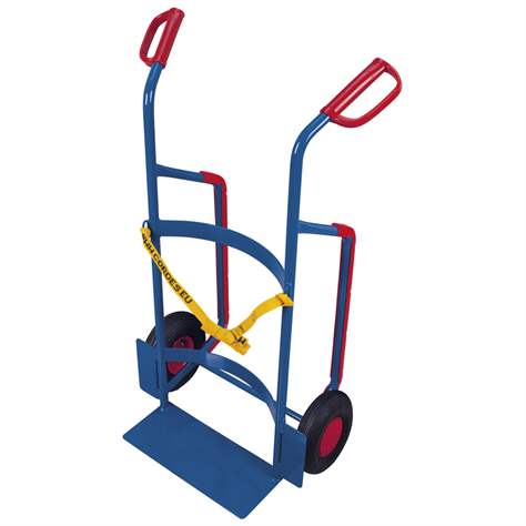 Fasskarre VARIOfit für 120- bis 220-Liter-Kunststofffässer, Traglast 250 kg, Luftreifen - Cordes - Bild2