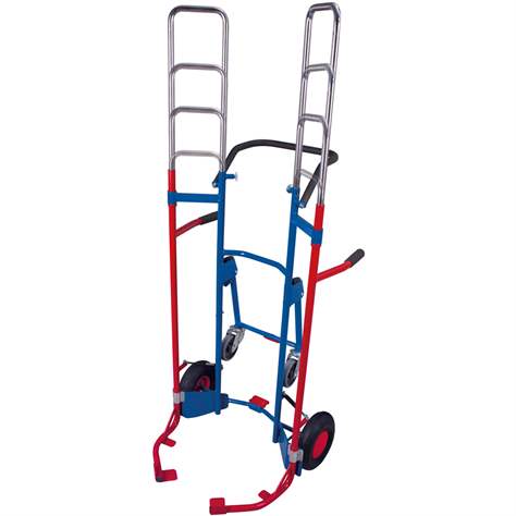 Reifenkarre VARIOfit, Tragfähigkeit 200 kg, Höhe 1275-1900 mm, Luftbereifung mit Stützräder - Cordes